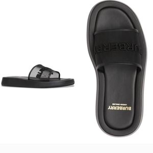 Burberry Black Logo Slide Sandals